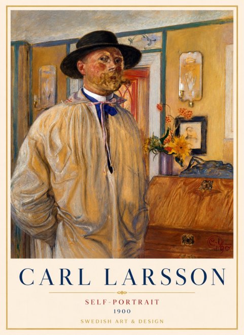 Carl Larsson Self-portrait No1 - Affiche