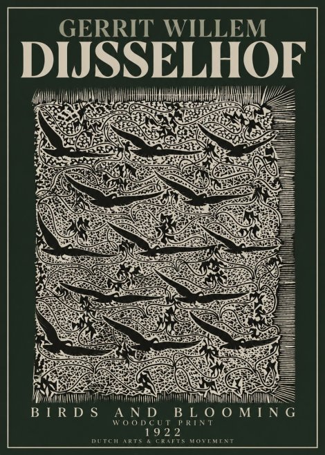 Gerrit Willem Dijsselhof Decorative Design No4 - Affiche