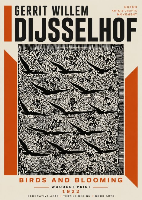Gerrit Willem Dijsselhof Decorative Design No6 - Affiche
