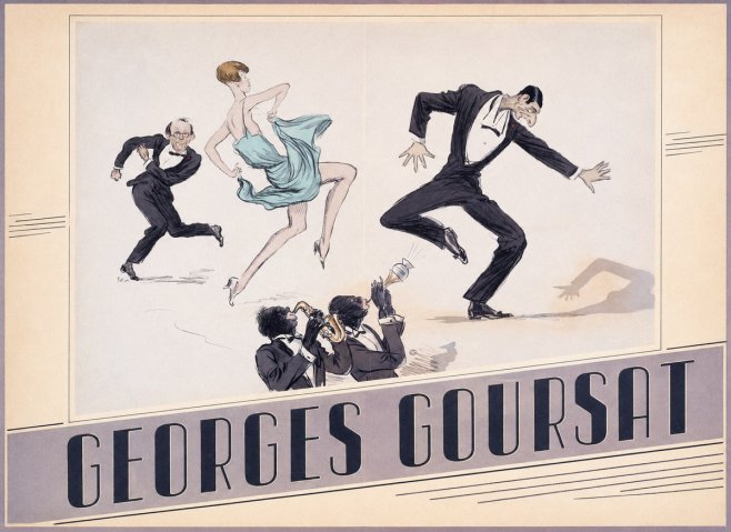 Georges Goursat Jazz Age Revelry No4 - Affiche