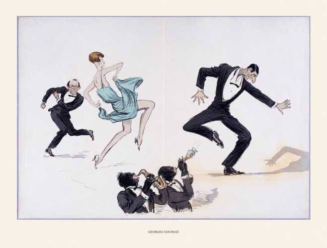 Georges Goursat Jazz Age Revelry No5 - Affiche