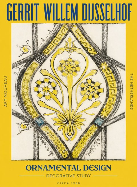 Gerrit Willem Dijsselhof Ornamental Design No6 - Affiche