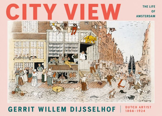 Gerrit Willem Dijsselhof Street Scene in Amsterdam No5 - Affiche
