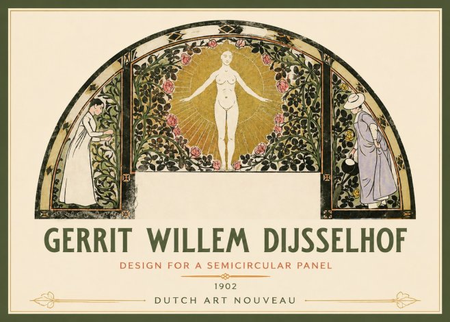 Gerrit Willem Dijsselhof Nature's Awakening No3 - Affiche