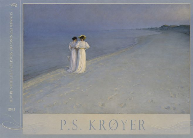 P.S. Krøyer Summer Evening on Skagen's Southern Beach No2 - Affiche