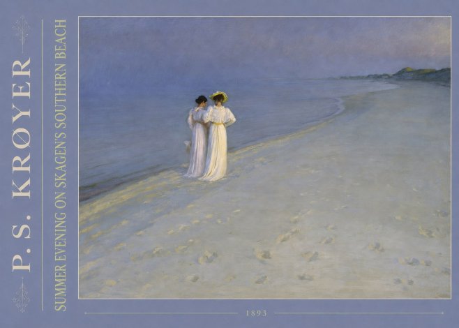 P.S. Krøyer Summer Evening on Skagen's Southern Beach No4 - Affiche