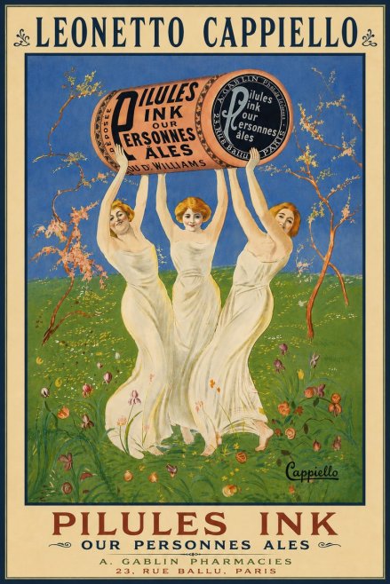 Leonetto Cappiello Pilules Ink Our Personnes Ales No5 - Affiche