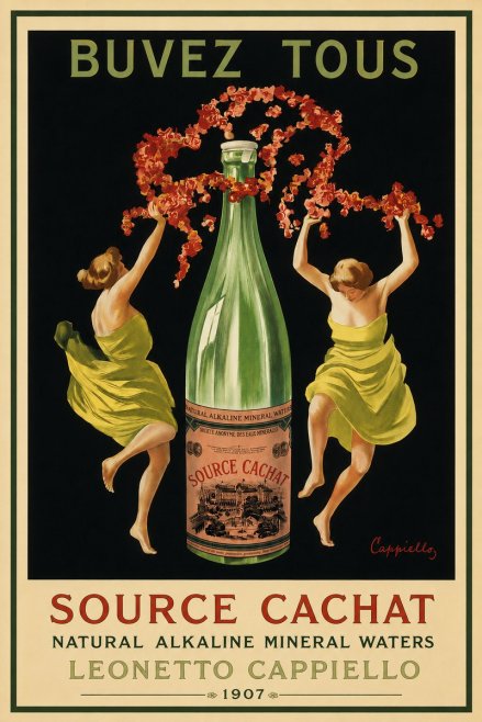 Leonetto Cappiello Source Cachat No3 - Affiche