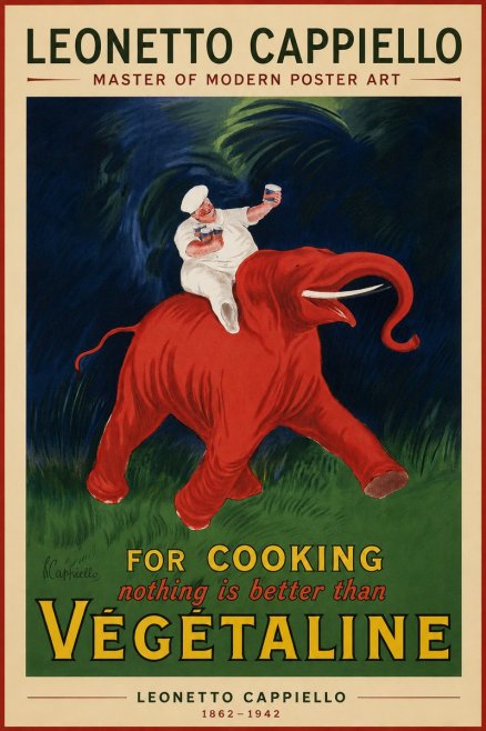 Leonetto Cappiello Végétaline No2 - Affiche