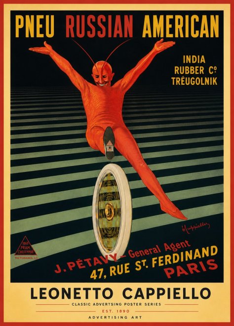 Leonetto Cappiello Pneu Russian American No5 - Affiche