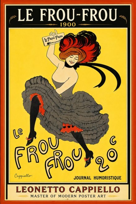 Leonetto Cappiello Le Frou-frou No6 - Affiche