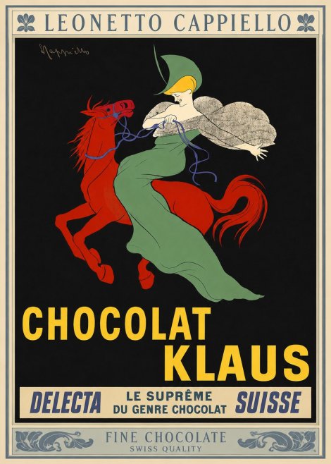 Leonetto Cappiello Chocolat Klaus No3 - Affiche