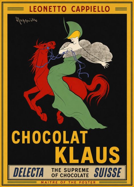 Leonetto Cappiello Chocolat Klaus No4 - Affiche