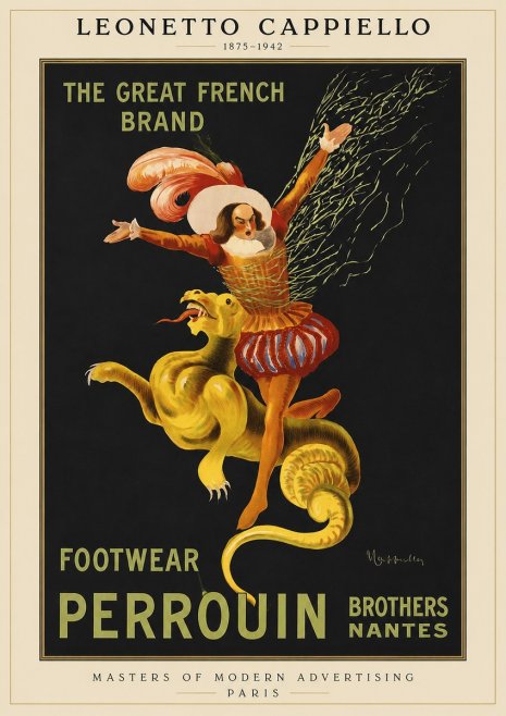 Leonetto Cappiello Footwear Perrouin No1 - Affiche