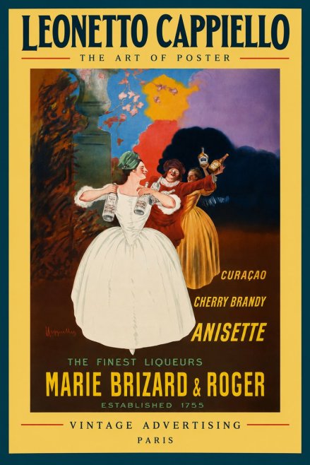 Leonetto Cappiello Marie Brizard & Roger - the Finest Liqueurs No3 - Affiche