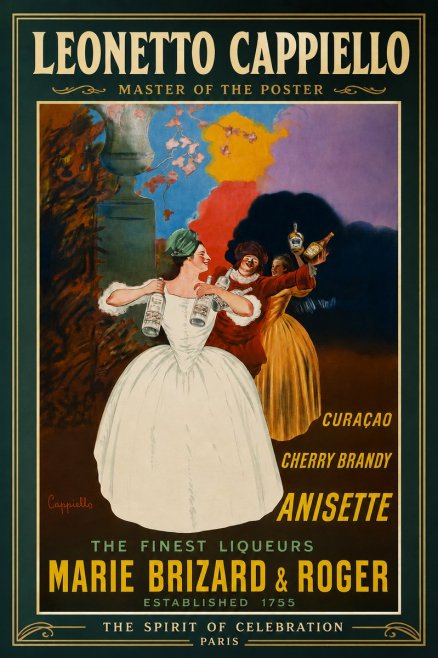 Leonetto Cappiello Marie Brizard & Roger - the Finest Liqueurs No4 - Affiche