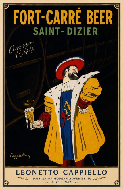 Leonetto Cappiello Fort-carré Beer Saint-dizier No5 - Affiche