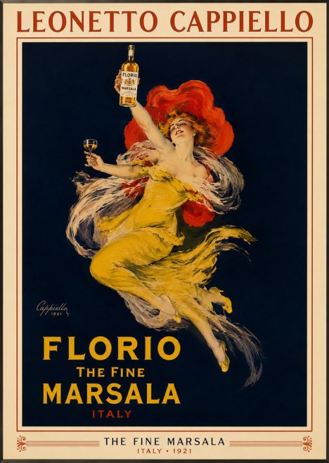 Leonetto Cappiello Florio the Fine Marsala No3 - Affiche