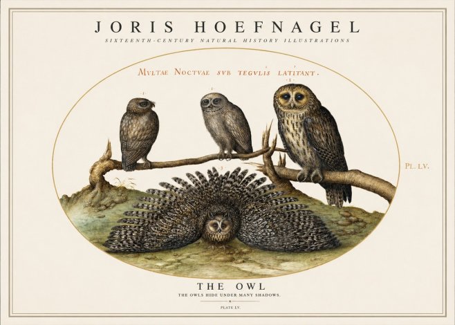 Joris Hoefnagel Noctva Volat No5 - Affiche