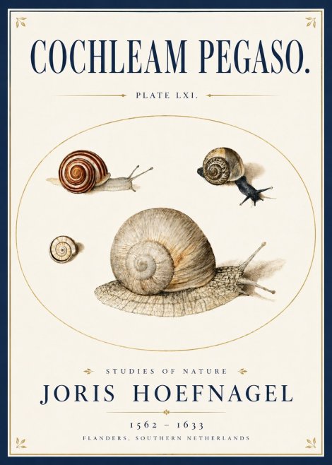 Joris Hoefnagel The Four Snails No6 - Affiche