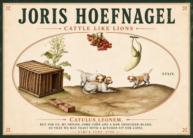 Joris Hoefnagel Cattle Like Lions No5 - Affiche