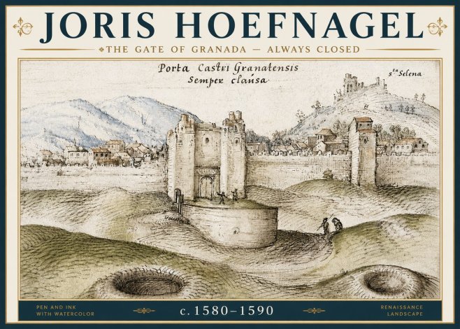 Joris Hoefnagel The Gate of Granada - Always Closed No6 - Affiche