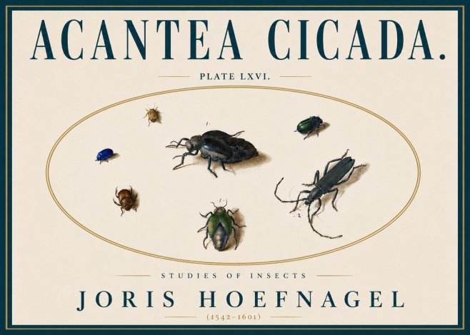 Joris Hoefnagel Acanthia Cicada No6 - Affiche
