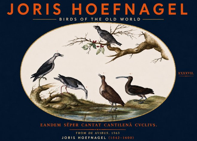 Joris Hoefnagel Birds of the Old World No5 - Affiche