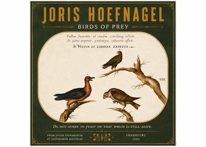 Joris Hoefnagel Birds of Prey No5 - Affiche