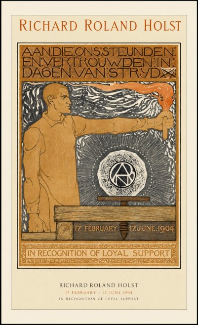 Richard Roland Holst Aan.die.ons.steunden En.vertrouwwden.in Dagen.van.strydx No1 - Affiche