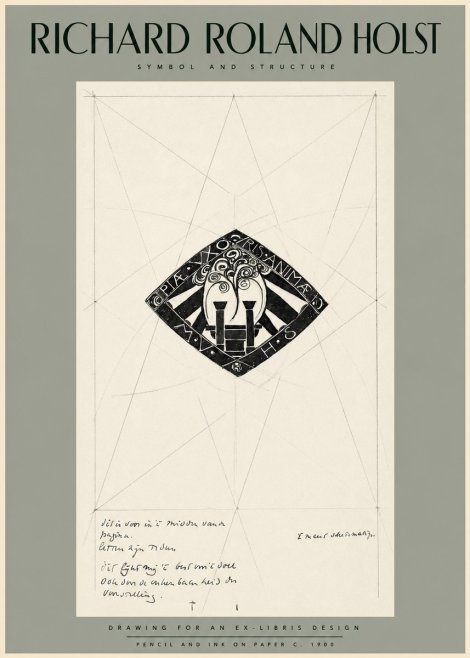 Richard Roland Holst Design for Ex Libris No2 - Affiche