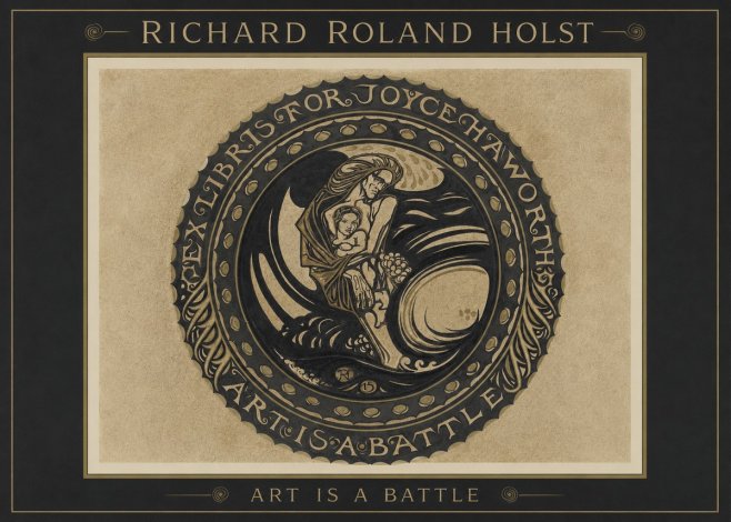 Richard Roland Holst Ex Libris for Joyce Haworth No1 - Affiche