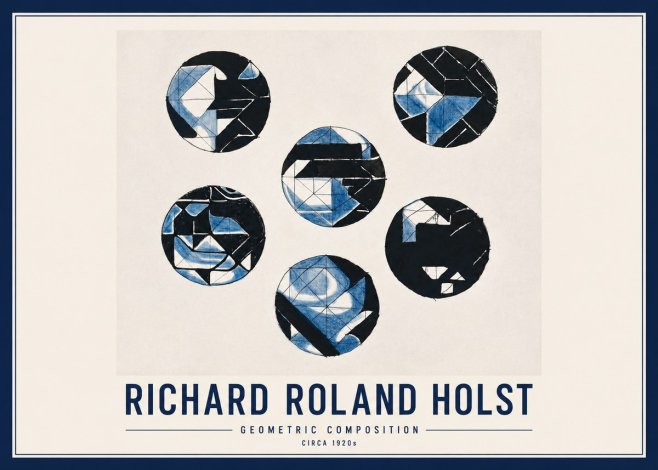 Richard Roland Holst Geometric Composition No2 - Affiche