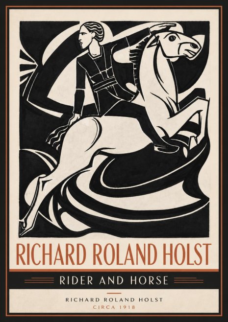Richard Roland Holst Rider and Horse No5 - Affiche