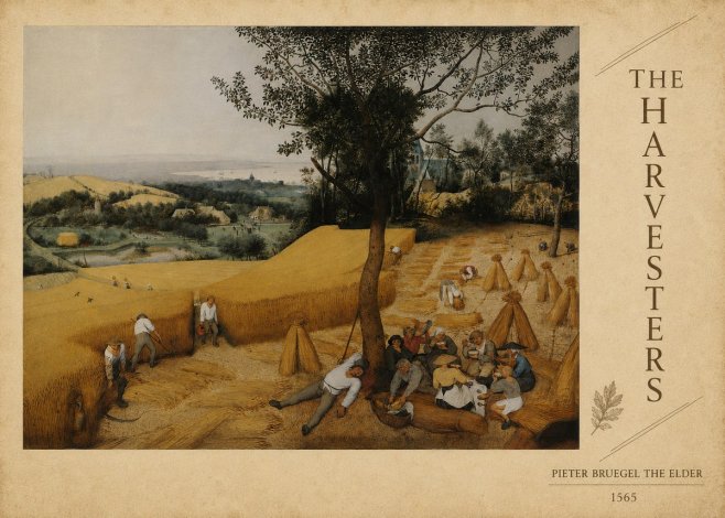 Pieter Bruegel The Harvesters II No6 - Affiche