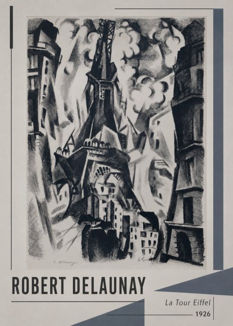 Robert Delaunay La Tour Eiffel No1 - Affiche