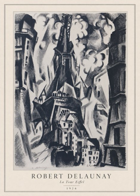 Robert Delaunay La Tour Eiffel No3 - Affiche