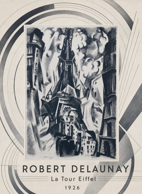 Robert Delaunay La Tour Eiffel No4 - Affiche