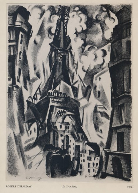 Robert Delaunay La Tour Eiffel No6 - Affiche