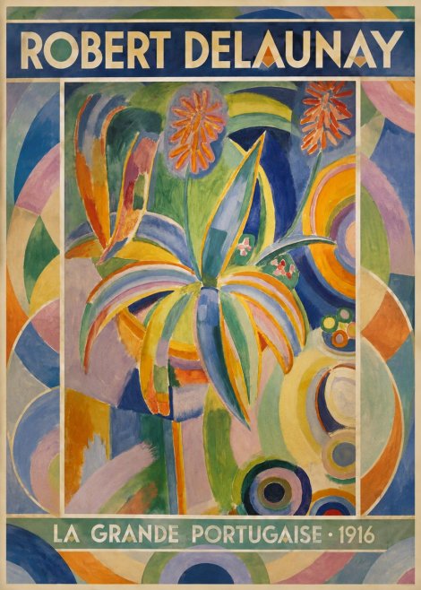 Robert Delaunay La Grande Portugaise I No1 - Affiche