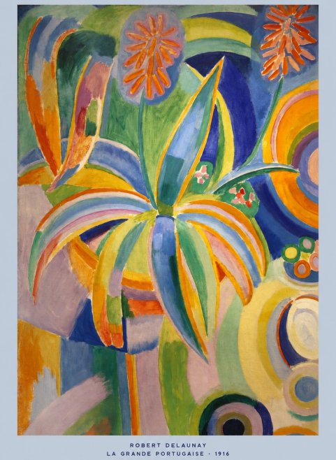 Robert Delaunay La Grande Portugaise I No5 - Affiche