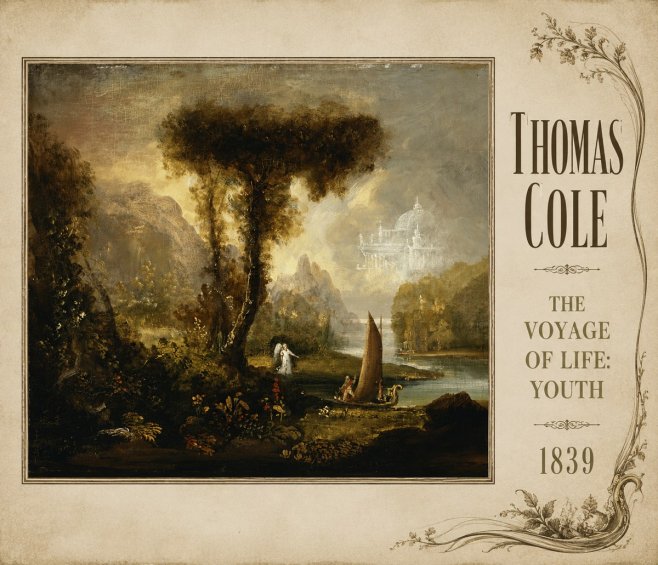 Thomas Cole The Voyage of Life: Youth II No2 - Affiche