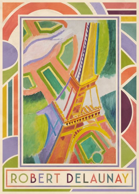 Robert Delaunay Tour Eiffel No1 - Affiche