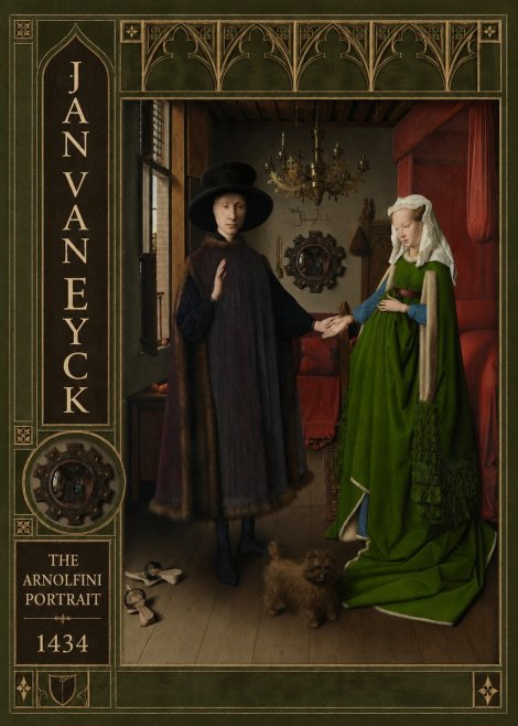 Jan van Eyck The Arnolfini Portrait III No3 - Affiche