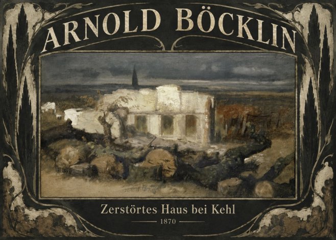 Arnold Böcklin Zerstörtes Haus Bei Kehl No6 - Affiche