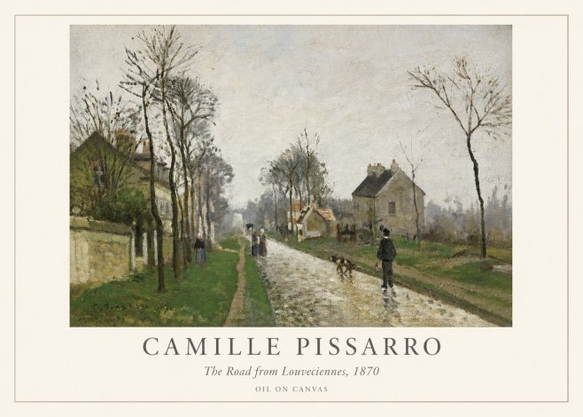 Pissarro The Road from Louveciennes, 1870 No1 - Affiche