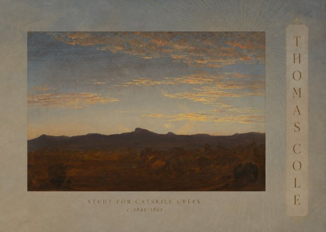Thomas Cole Study for Catskill Creek I No3 - Affiche