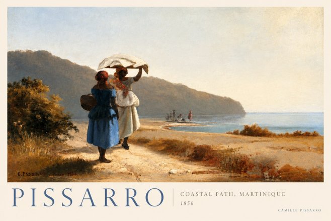 Pissarro Coastal Path, Martinique No2 - Affiche