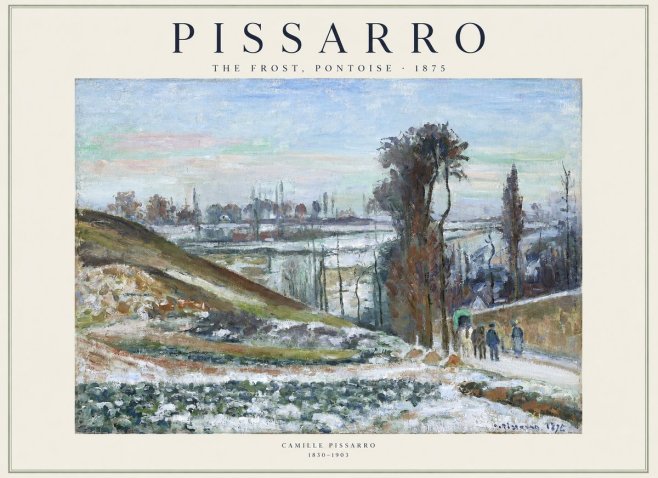 Pissarro The Frost, Pontoise No1 - Affiche