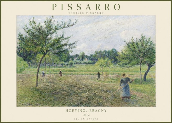 Pissarro Hoeying, Eragny No1 - Affiche